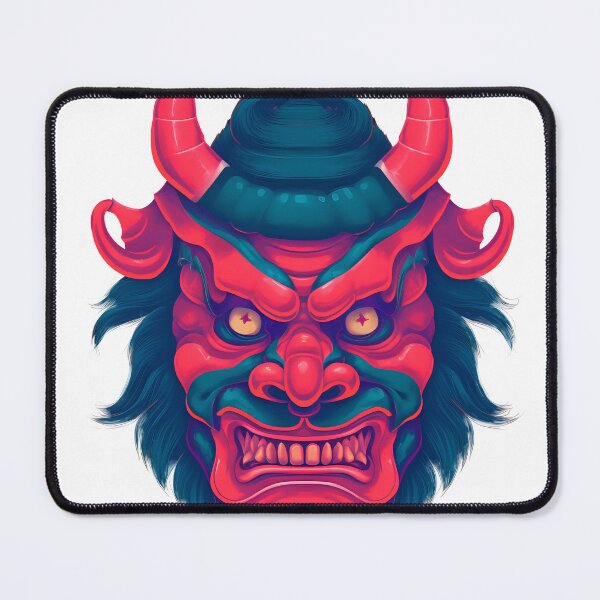Item preview, Oni Mask - Japanese Demon Design designed and sold by CinEmmaDesign.