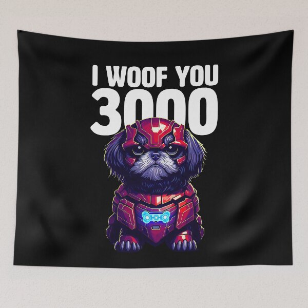 Item preview, I Love you 3000 - Funny Shih Tzu for black Shih Tzu fans designed and sold by BrainlabStudios.