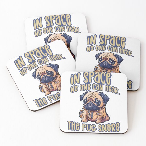 Item preview, Snore in space! (Astronaut pug takes a nap). designed and sold by Mysticgroovegoods.