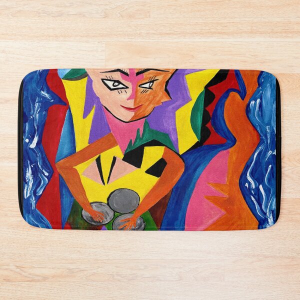 Costa Rican Bongo Player Bath Mat