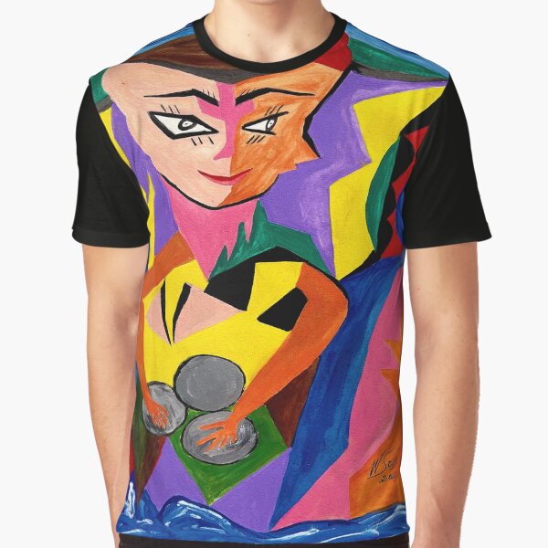 Costa Rican Bongo Player Graphic T-Shirt