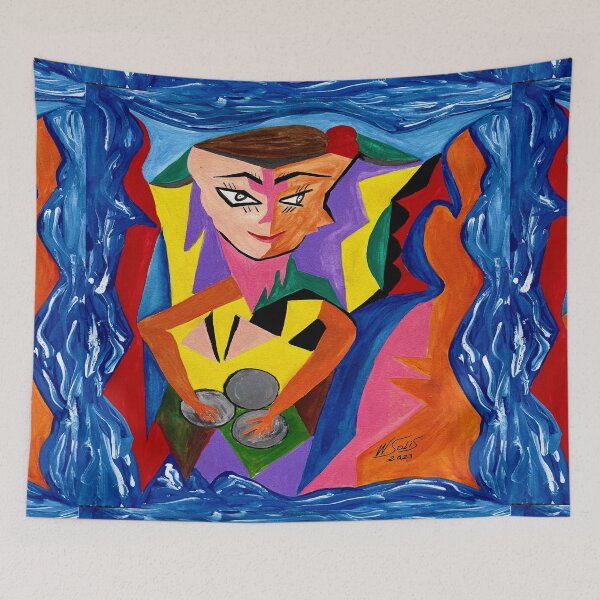 Item preview, Costa Rican Bongo Player designed and sold by Sarah Curtiss.