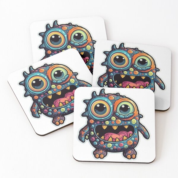 Item preview, Colorful and Happy Monster Sticker - Add Some Fun to Your Life! designed and sold by stickergeek23.