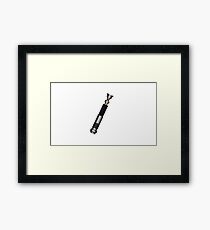 Lightsaber Design Framed Print
