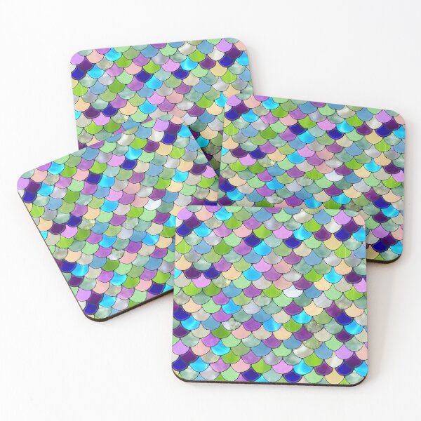 Item preview, Mermaid Scales seamless repeating pattern designed and sold by TursiArt.