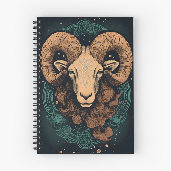 Artikelvorschau, Vintage-Stil Widder Sternzeichen Kunst, Widder Sternzeichen Geschenk entworfen und verkauft von ADGFX.