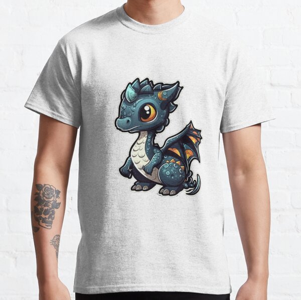 Add a Mythical Touch to Your Gear with a Blue Dragon Sticker! Classic T-Shirt