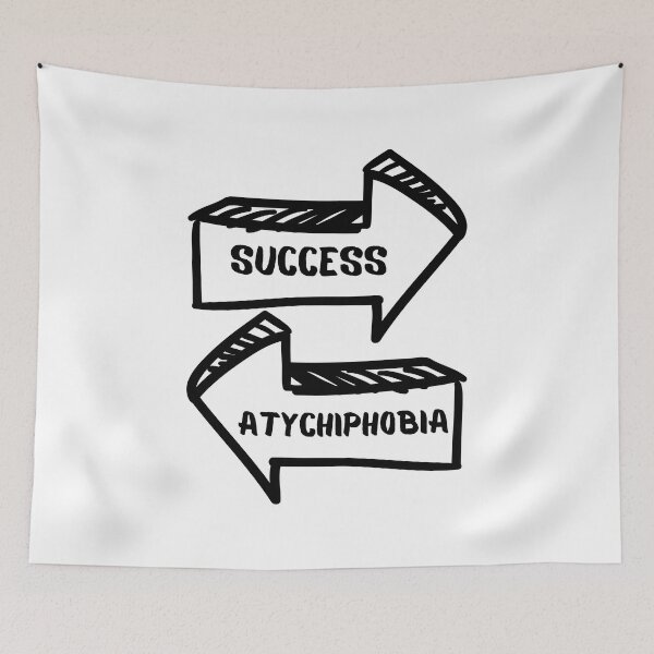 Item preview, Atychiphobia Success Simple Quote designed and sold by natalillu.