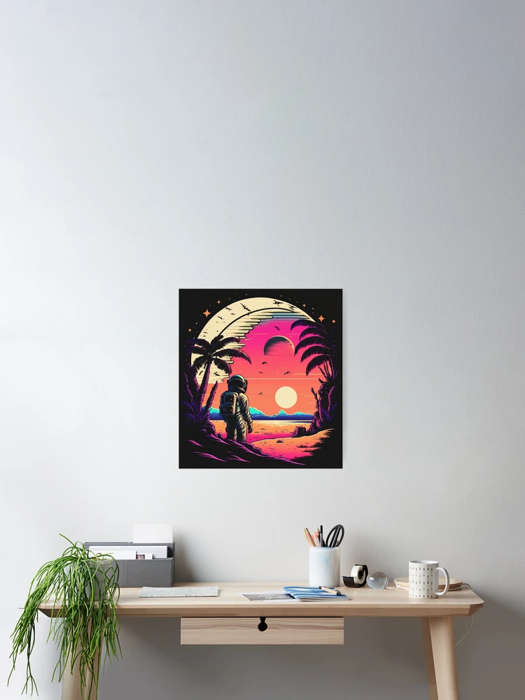 Imagen 2 de 3, Póster con la obra Retro Astronaut , diseñada y vendida por Rays84.