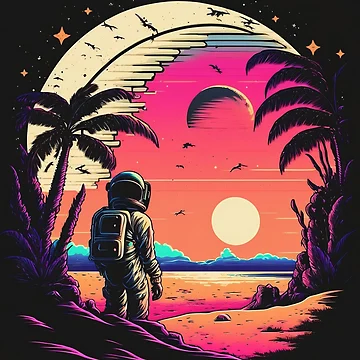 Imagen de la obra Retro Astronaut  de Rays84