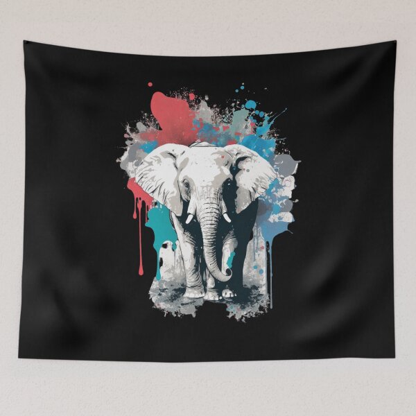 Item preview, Oh No I Picked The Wrong White Elephant, Banksy style. designed and sold by DiamondPixel.