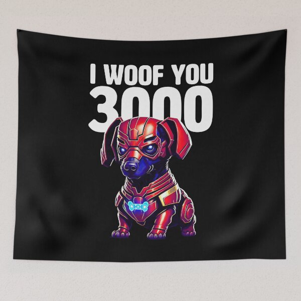 Item preview, I Love you 3000 - Funny dachshund for dachshund fans designed and sold by BrainlabStudios.
