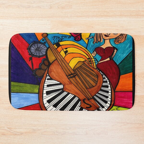 Costa Rican Musician Bath Mat