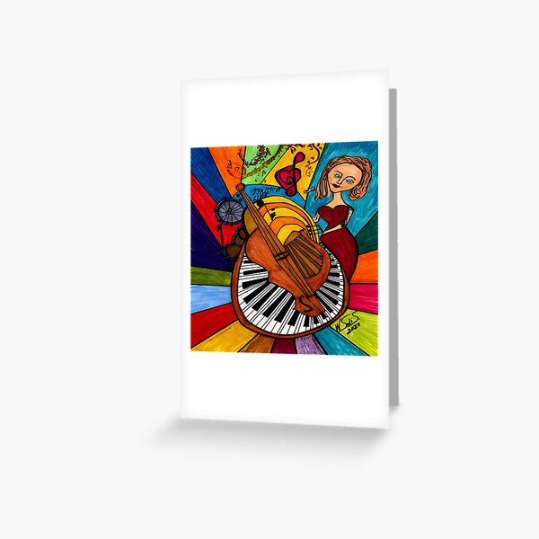 Costa Rican Musician Greeting Card