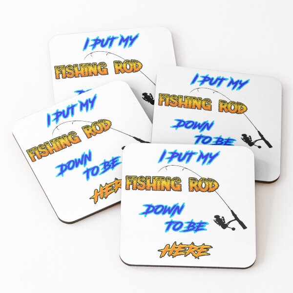 Item preview, I Put My Fishing Rod Down to Be Here Ironic Dad designed and sold by HardestDrip.