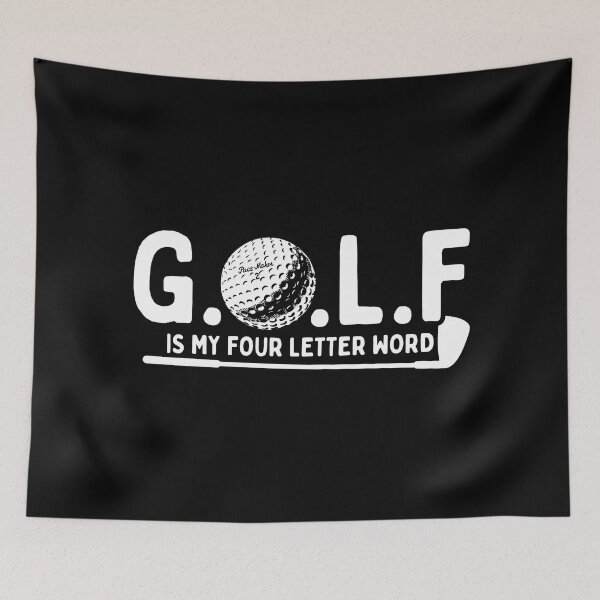 Item preview, Golf Is My Four Letter Word Golf Quote designed and sold by PlayfulPrint.