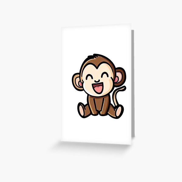 Item preview, Cute kawaii monkey  designed and sold by Smeagol-Store.