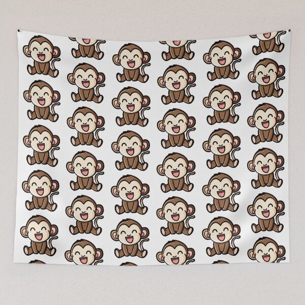 Item preview, Cute kawaii monkey  designed and sold by Smeagol-Store.