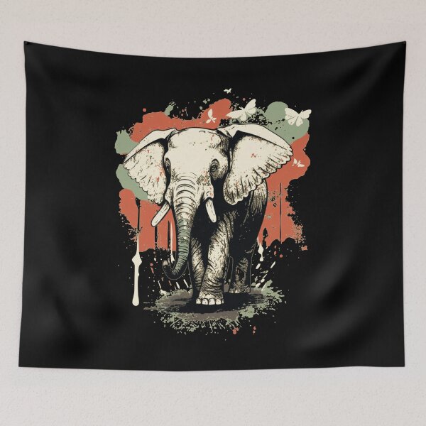 Item preview, Oh No I Picked The Wrong White Elephant, Banksy style. designed and sold by DiamondPixel.