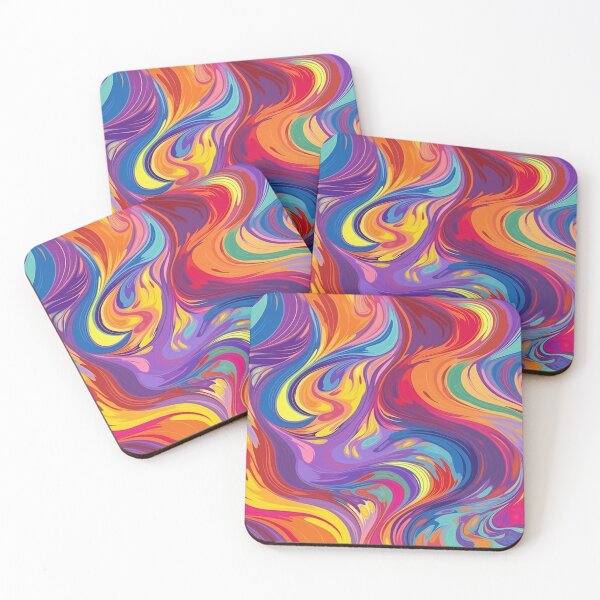 Item preview, Rainbow Liquid Swirl designed and sold by NuCrescentApp.