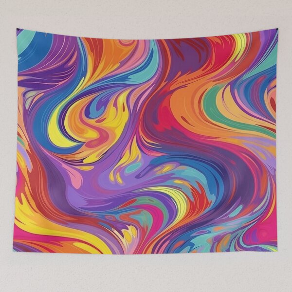Item preview, Rainbow Liquid Swirl designed and sold by NuCrescentApp.