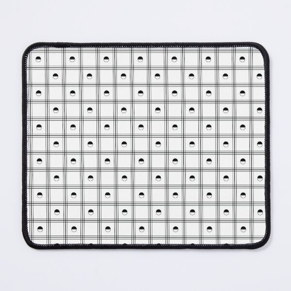 Item preview, Black and White Geometric Semicircle Plaid Pattern designed and sold by mydeas.