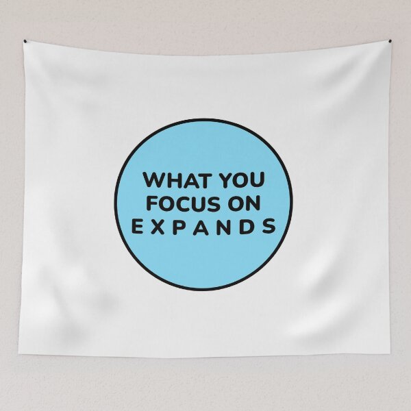 Item preview, WHAT YOU FOCUS ON EXPANDS Zen Motivation  designed and sold by Inspirationmotivation.