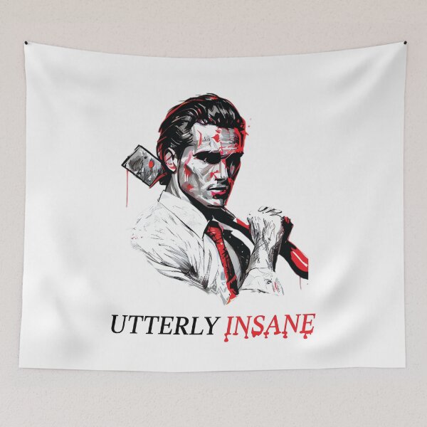 Item preview, Patrick Bateman Utterly Insane American Psycho designed and sold by YasserCreatives.
