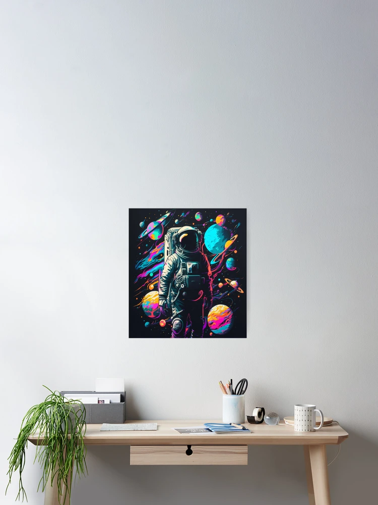 Thumbnail 2 von 3, Poster, Retro Astronaut designt und verkauft von Rays84.