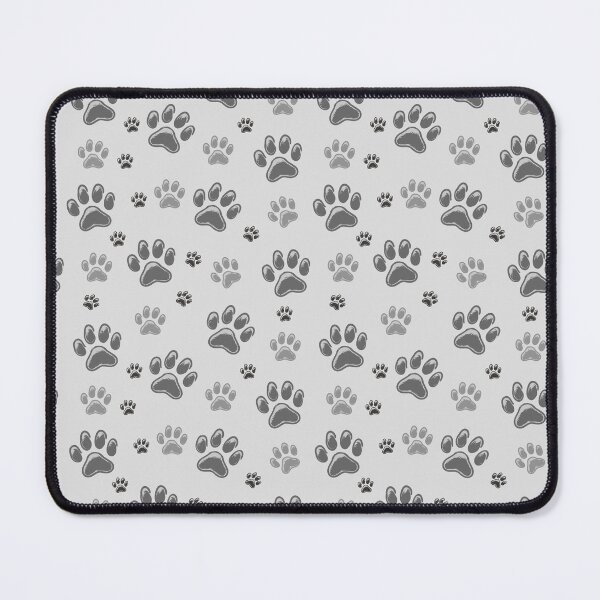 Item preview, Grey Cat and Dog Paws Pattern designed and sold by daxonart.