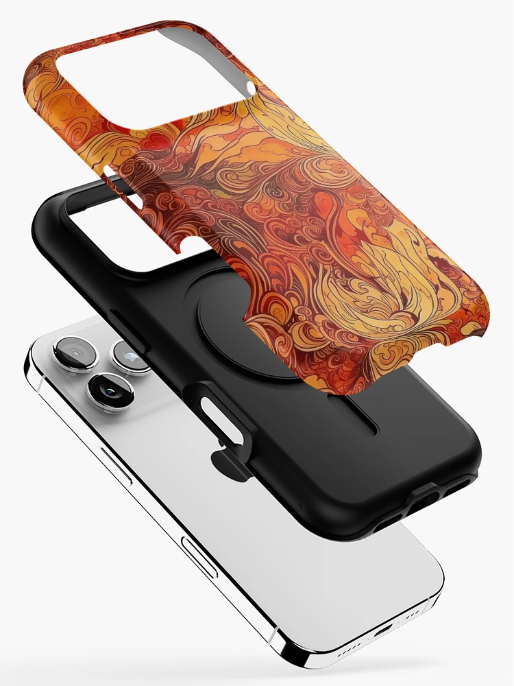 Thumbnail 2 of 4, iPhone Case, Fire Element Pattern  designed and sold by RooArtistry.