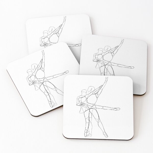 Item preview, Graceful Steps: An Elegant Dancing Duo in Perfect Sync designed and sold by OneLinePrints.