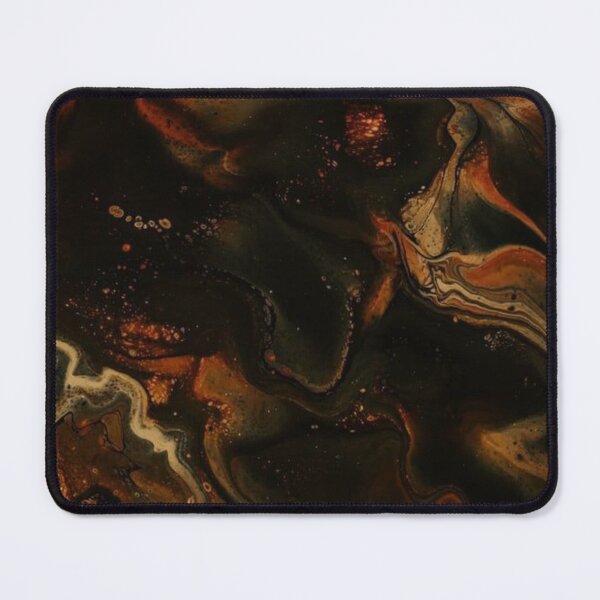 Item preview, Deep orange and black marble print designed and sold by HadeeeeL.