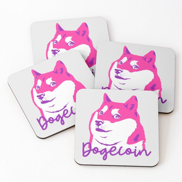 Item preview, Dogecoin Pink Purple Dogegirls Ladies  designed and sold by NFTDesignsBLV.