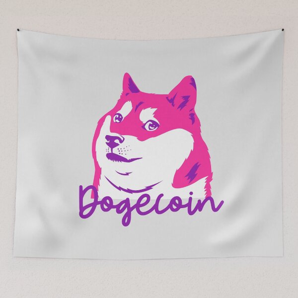 Item preview, Dogecoin Pink Purple Dogegirls Ladies  designed and sold by NFTDesignsBLV.