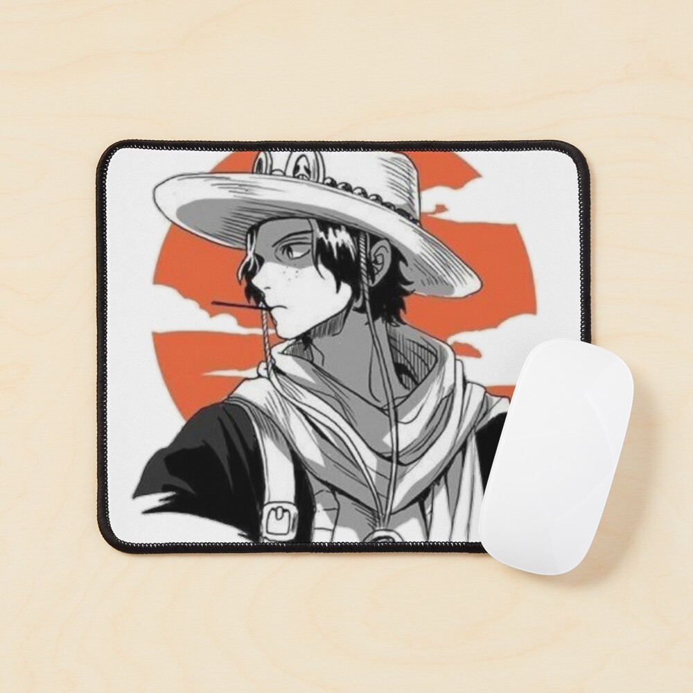 One Piece - Ace Hat' Mouse Pad