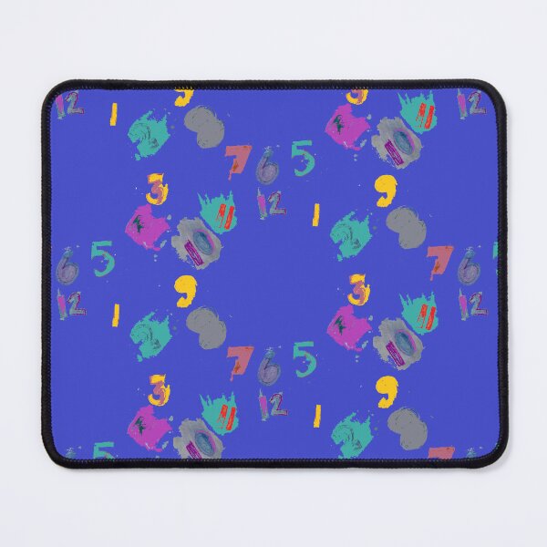 Item preview, Royal Blue O'Clock with Numbers, watercolor designed and sold by djrunnels.