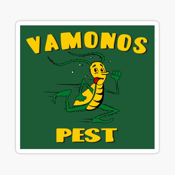 Artikel-Vorschau von Vamonos Pest-Maskottchen-Logo, designt und verkauft von The Deep Machine.