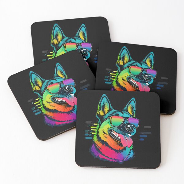 Item preview, Colorful Kawaii Gangsta German Shepherd designed and sold by Leonardo Palumbo.