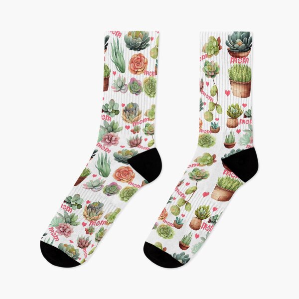 Item preview, Botanical Flowers Succulents Watercolor And Hearts For Mom designed and sold by fatydesignspace.