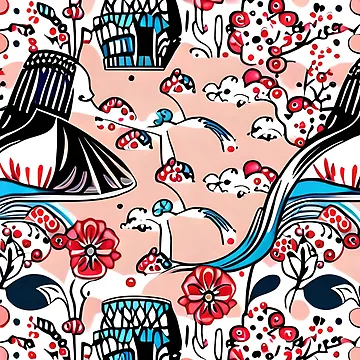 Artwork thumbnail, Japanese-style pattern by Rui Fernandes