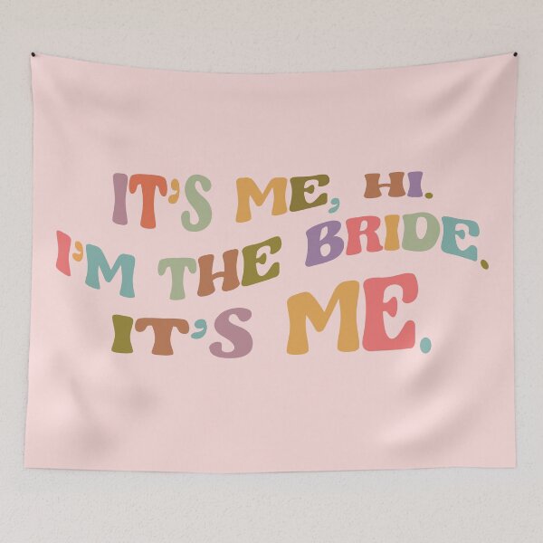 Item preview, Gift for Bride, Funny Bride Engagement Gift, Its Me Hi Im the Bride Its Me designed and sold by BronikowskiART.