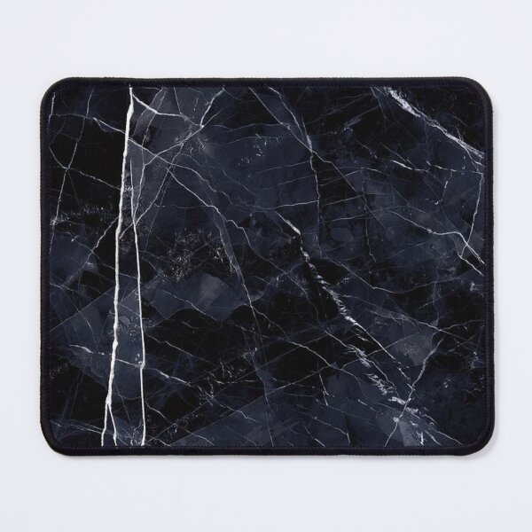Item preview, Deep dark blue and black marble print designed and sold by HadeeeeL.