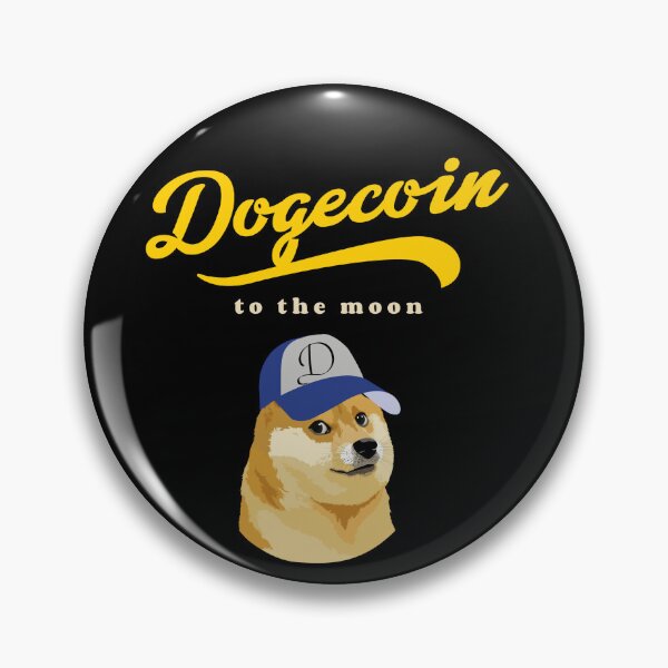 Item preview, Dogecoin Crypto to The Moon Shiba Inu Dog Wearing a Baseball Cap designed and sold by NFTDesignsBLV.