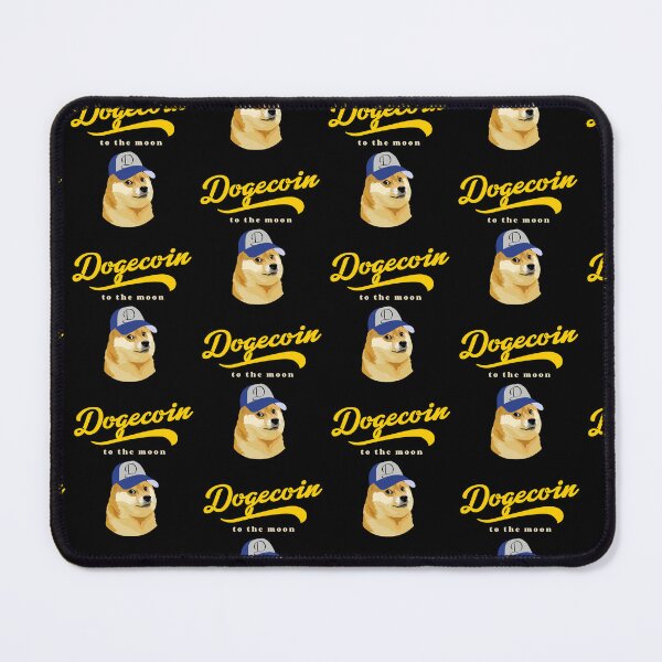 Item preview, Dogecoin Crypto to The Moon Shiba Inu Dog Wearing a Baseball Cap designed and sold by NFTDesignsBLV.