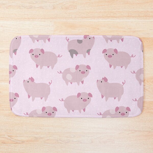 Artikelvorschau, Niedliches rosa Baby-Ferkel-Muster u. Punkte entworfen und verkauft von tanyadraws.