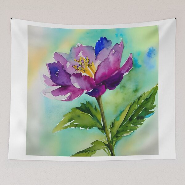 Item preview, Watercolor style purple peony designed and sold by ARTISTRY  ATELIER.