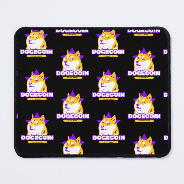 Item preview, Dogecoin To The Moon Purple stars Doge stickers designed and sold by NFTDesignsBLV.
