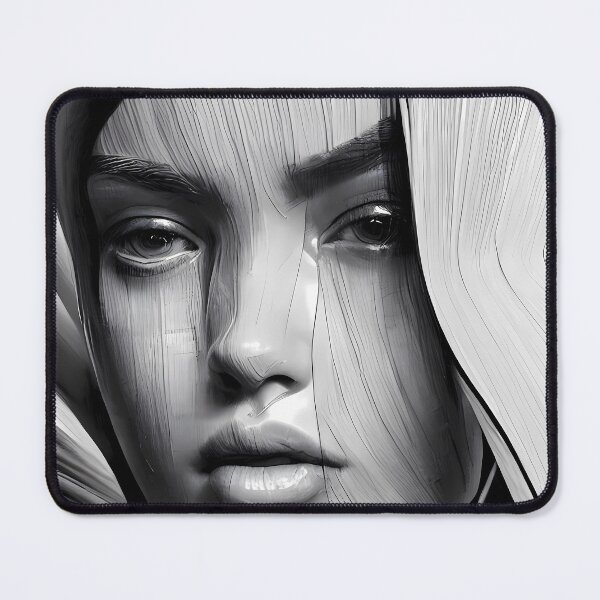 Item preview, Modern Abstract Art Deco Black and White AI Art designed and sold by stayrad.