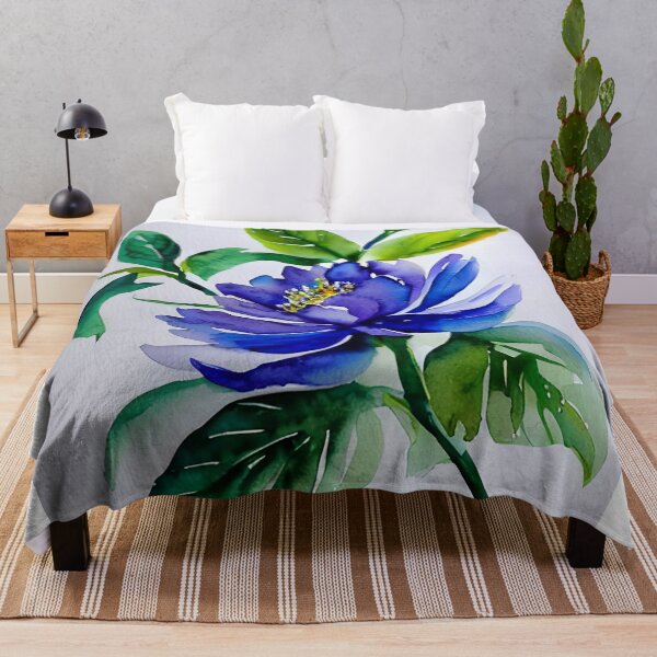 Item preview, Watercolor style bluish purple peony designed and sold by ARTISTRY  ATELIER.
